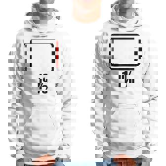バッテリー1 1残り バッテリー切れtシャツバッテリー低 パーカー - Kawaiitshirt