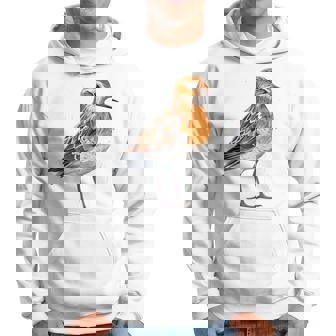 バフブレストのサンドパイパー幾何学模様のパッテンアート、かわいい鳥好き。 パーカー - Kawaiitshirt