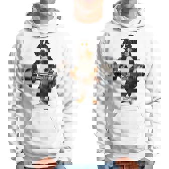 バーニーズマウンテンドッグ ウェイトリフティング フィットネスジム パーカー - Kawaiitshirt