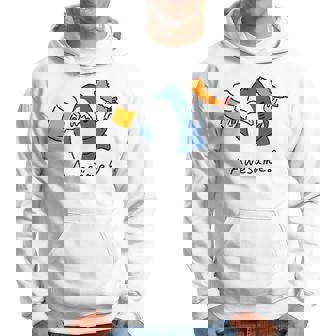 ビールとエビフライとサメ色付き パーカー - Kawaiitshirt