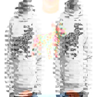 フレンチ ブルドッグ フラワー フローラル フレンチ ドッグ シルエット 犬 ペット パーカー - Kawaiitshirt