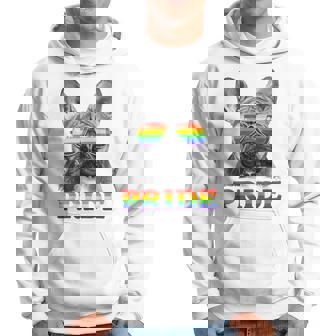 フレンチブルドッグ ゲイプライド Lgbt レインボーフラッグ サングラス Lgbtq パーカー - Kawaiitshirt