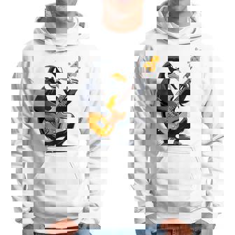 ベースギターを弾くペンギン ペンギン パーカー - Kawaiitshirt