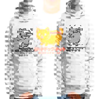 ホットドッグ 猫 かわいい 和 面白い 食べ物 動物 長袖tシャツ パーカー - Kawaiitshirt