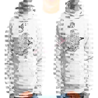 ホツマ文字 ヲシテ文字 フラワーオブライフ とほかみえみため とほかみゑひため 桜 月 アウワ 開運 言霊 宇宙 お守り パーカー - Kawaiitshirt