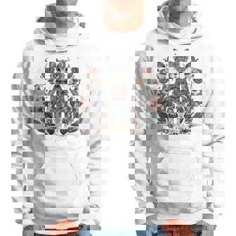 マンダラデザインのかわいい猫の曼荼羅。 長袖tシャツ パーカー - Kawaiitshirt