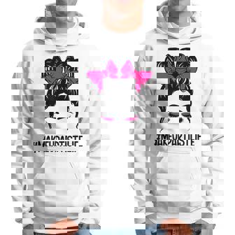 メイクアップアーティスト 美容師 美容師 顔 乱雑なお団子 パーカー - Kawaiitshirt