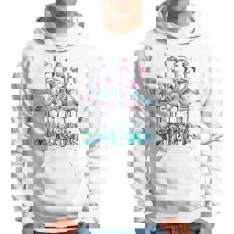 メリークリスマス フラミンゴスクワッド トロピカルスタイル 長袖tシャツ パーカー - Kawaiitshirt