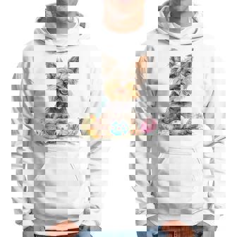 ヨーキー ヨークシャーテリア 犬種 ハッピーイースター メンズ レディース パーカー - Kawaiitshirt