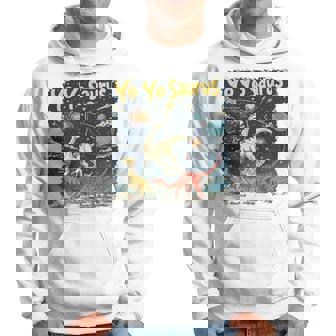 ヨーヨーザウルスファニーヨーヨー時代 長袖tシャツ パーカー - Kawaiitshirt