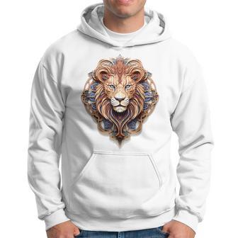 ライオン 動物 彫刻 動物園 抽象芸術 絵画 ライオン パーカー - Kawaiitshirt