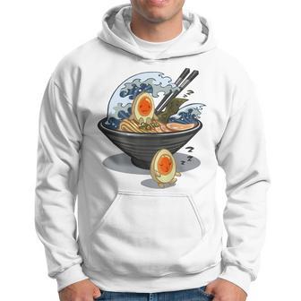 ラーメン 海 波 寝ぼける たまご パーカー - Kawaiitshirt