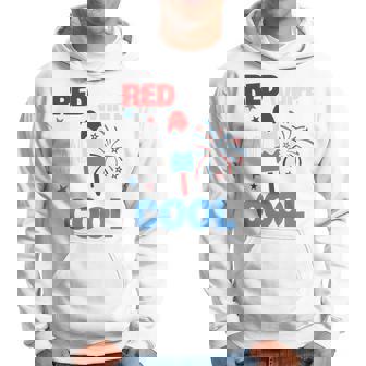 レッド ホワイト クールなアメリカ国旗 アイスキャンディー 面白い 7月4日 長袖tシャツ パーカー - Kawaiitshirt