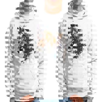 乗馬アート アニマルプリント 馬モチーフ 馬 パーカー - Kawaiitshirt