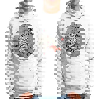 九尾の狐 安倍晴明 陰陽師 陰陽 太極図 漢詩 キツネ Back Print パーカー - Kawaiitshirt