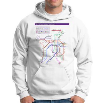 京都日本地下鉄鉄道おみやげ路線図 パーカー - Kawaiitshirt