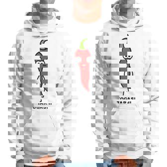 唐辛子 顔 イラスト かわいい おもしろ 面白い 簡単 シンプル ゆるい 野菜 パーカー - Kawaiitshirt