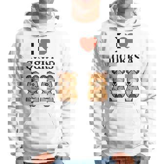 小さな赤ちゃんクオッカのユーモア動物は大好きです私はクオッカが大好きです パーカー - Kawaiitshirt