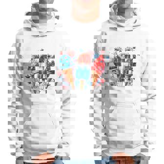 少年 赤 白 青 アメリカ国旗 7月4日 アイスキャンディー 愛国的 長袖tシャツ パーカー - Kawaiitshirt