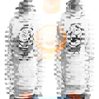 幸せな笑顔のココナッツの顔の漫画 長袖tシャツ パーカー - Kawaiitshirt