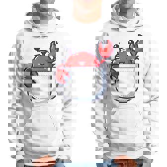 愛らしい かわいい ちび 和 ポケット カワイイ カニ パーカー - Kawaiitshirt