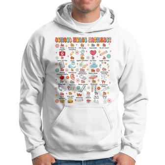 新学期 面白い 学校 看護師 アルファベット 学校 看護師 生活 パーカー - Kawaiitshirt