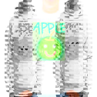 日本 りんご 青りんご かわいい 笑顔 パーカー - Kawaiitshirt