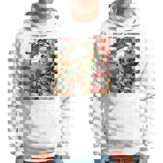 日本 浮世絵 桜 着物 竜 綺麗 日本髪 パーカー - Kawaiitshirt