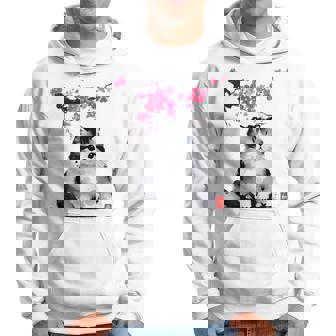 日本の墨絵マンチキン猫 桜 桜アート パーカー - Kawaiitshirt