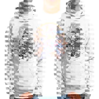 日本美術 うさぎ 忍者 浮世絵 アニメ風 侍うさぎ パーカー - Kawaiitshirt