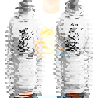 柴犬 犬 イヌ 面白いtシャツ 釣り 釣りバカ 釣り人 メンズ おもしろ 面白い 服 海釣り 川釣り 文字tシャツ 長袖tシャツ パーカー - Kawaiitshirt