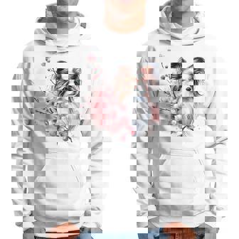 桜 水彩パピヨン パーカー - Kawaiitshirt