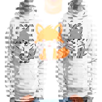 森のかわいい面白いキツネの子動物は小さなキツネが大好きです パーカー - Kawaiitshirt