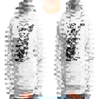 犬 ギタリスト ギター ペンブローク ウェールズ コーギー パパ ママ パーカー - Kawaiitshirt