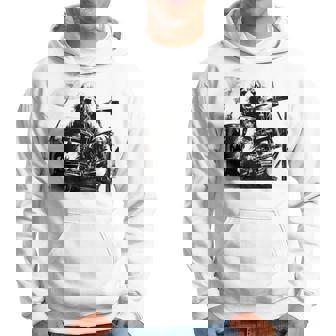 犬がドラムを叩く 長袖tシャツ パーカー - Kawaiitshirt