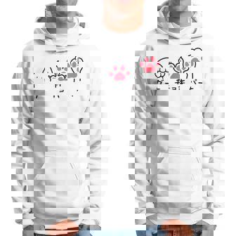 猫 ねこ 足 肉球 グー チョキ パー じゃんけんぽん おもしろ 面白い かわいい 猫飼い 猫好き パーカー - Kawaiitshirt