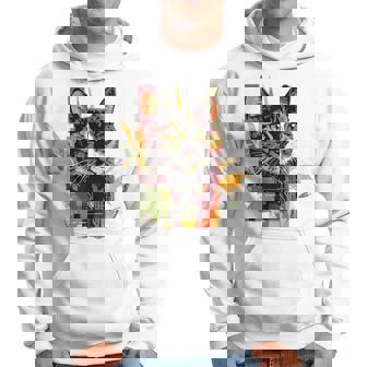 猫 抽象的 かわいい アート ポートレート 動物 恋人 グラフィック 猫 パーカー - Kawaiitshirt