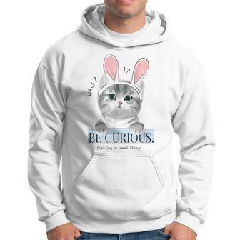 猫 面白い ネコ 可愛い うさぎ 猫好きにお勧め うさ耳ねこ パーカー - Kawaiitshirt