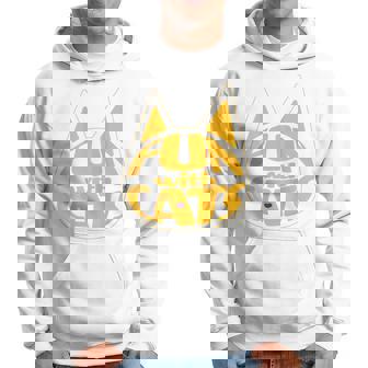 猫と一緒に楽しい！ バックプリント かわいい ねこ好き おもしろ パーカー - Kawaiitshirt