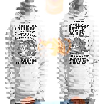 皮肉な猫好き 面白い 内向的 反社会的 不機嫌そうなキティ パーカー - Kawaiitshirt