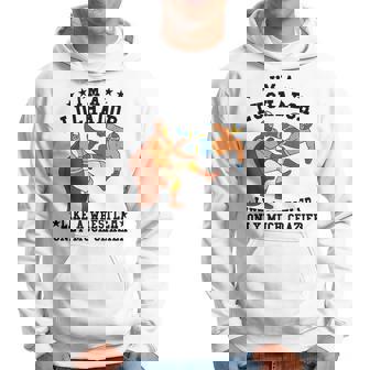 私はレスラーのようなルチャドールだけだ もっとクレイジーなルチャ・リブレ パーカー - Kawaiitshirt