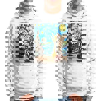 芸術的なシマリスシャツ ゴッホスタイル 星月夜 シマリス パーカー - Kawaiitshirt