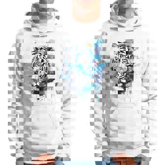 虎のアートワーク 動物園の動物 虎 パーカー - Kawaiitshirt