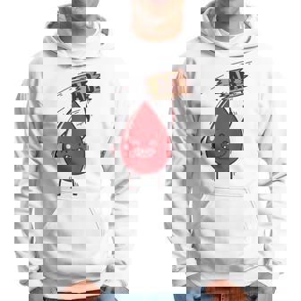 血液型 Ab 血液ドロップ シールドハート付き パーカー - Kawaiitshirt