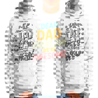 親愛なるお父さん素晴らしい仕事私たちは素晴らしい父の日ありがとう パーカー - Kawaiitshirt