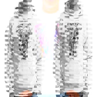 象 抽象画 モチーフ 動物 恋人 アート 象 パーカー - Kawaiitshirt