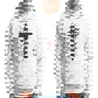 赤いバラのゴシック・クロス 長袖tシャツ パーカー - Kawaiitshirt