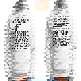 長距離射撃 It's Like Golf But For 背面 パーカー - Kawaiitshirt