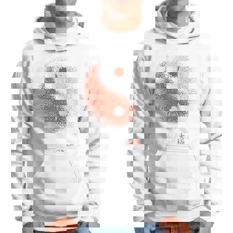 陰陽太極拳アート、背中にプリント パーカー - Kawaiitshirt