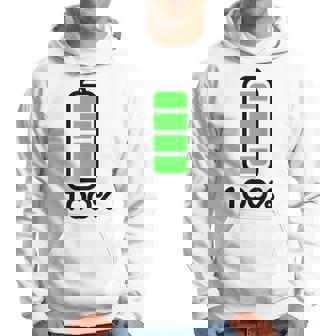 電池 100 フルバッテリー パーカー - Kawaiitshirt